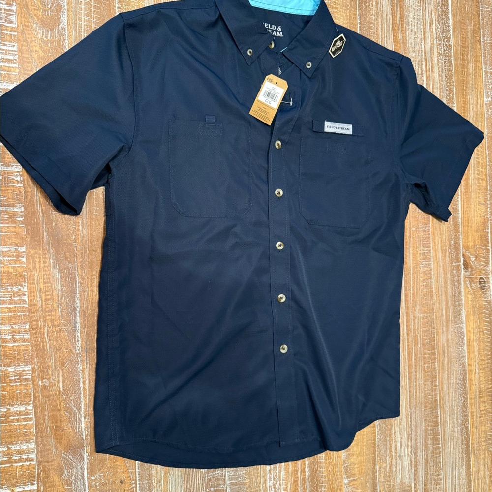 Field & Stream Men's Navy Shirt-Size Small